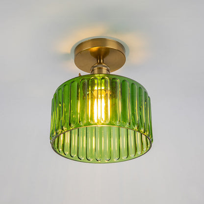 Vintage Style Semi-Flush Ceiling Fixture