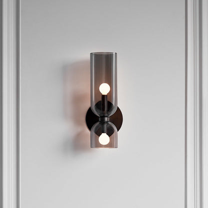 Double Glass Globe Wall Light