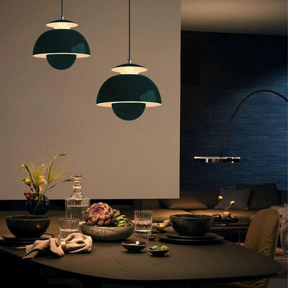 Sleek Metal Hanging Light