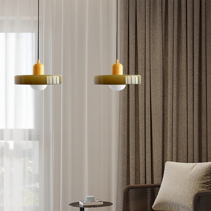 Sleek Glass Dining Lamp
