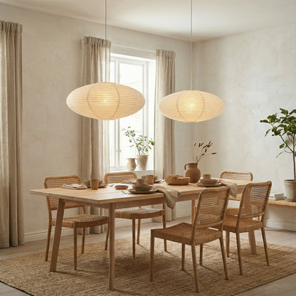 Minimalist paper pendant lamp