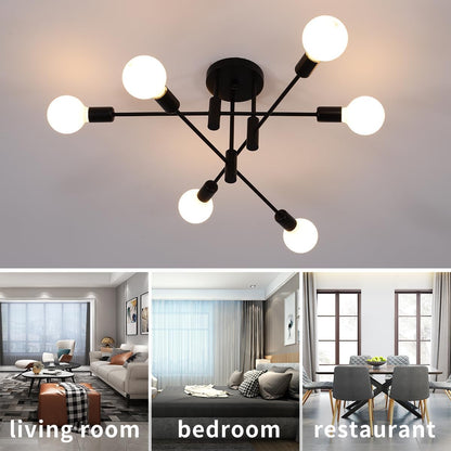 Nordic Black LED Ceiling Light
