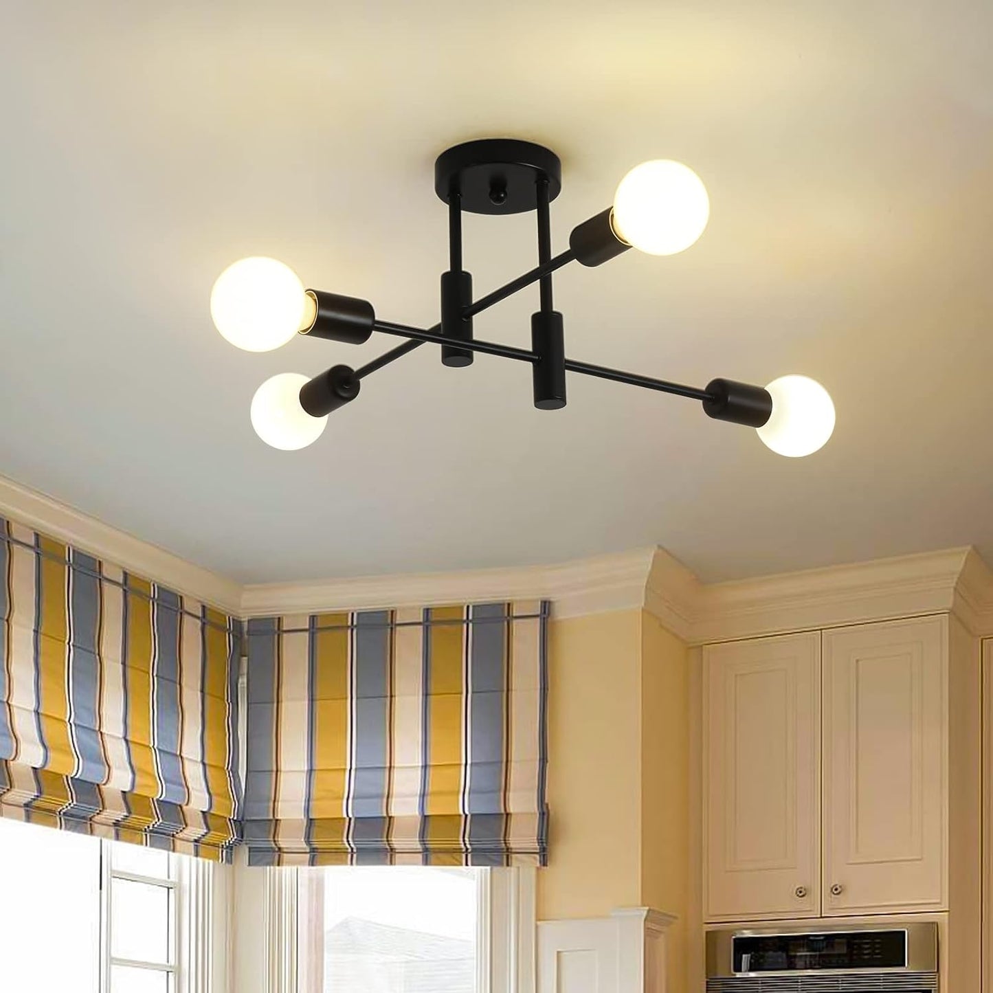 Nordic Black LED Ceiling Light