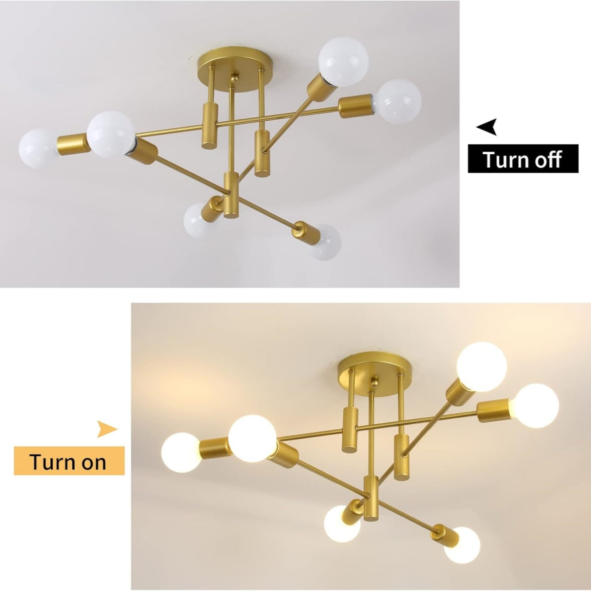 Nordic Black LED Ceiling Light