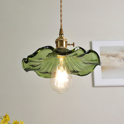 Floral Glass Pendant Lamp