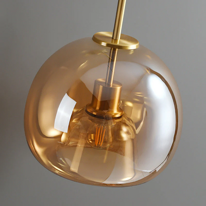 Retro Glass Shade Ceiling Light