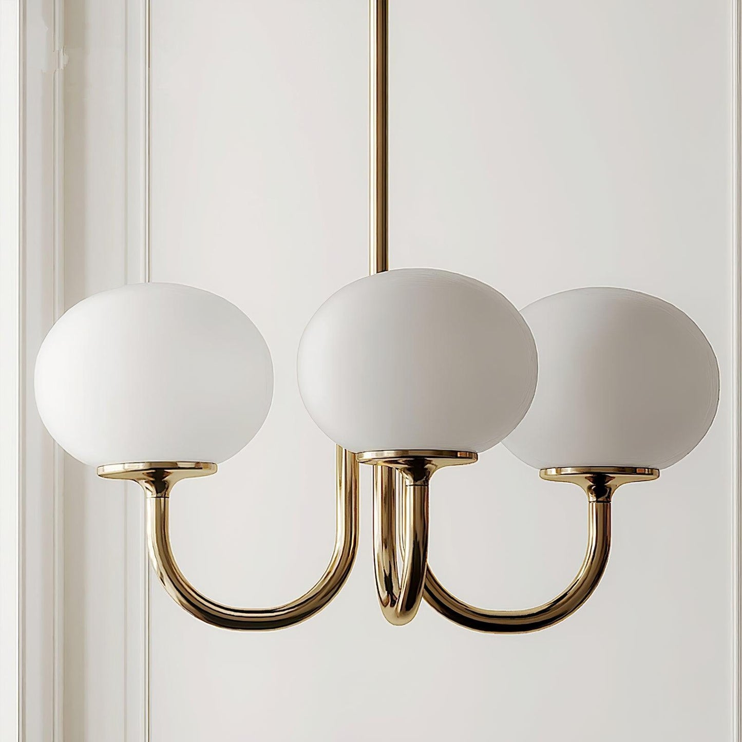 Pink Bubble Glass Chandelier
