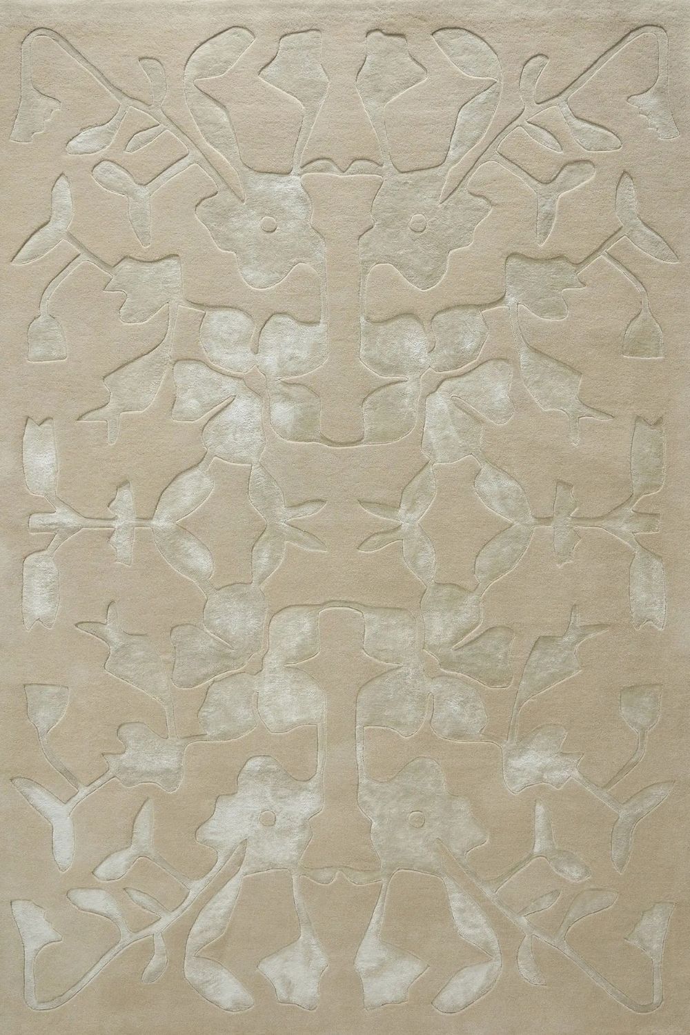 Bordeaux wool rug for living room elegant