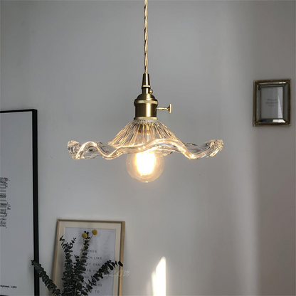Floral Glass Pendant Lamp