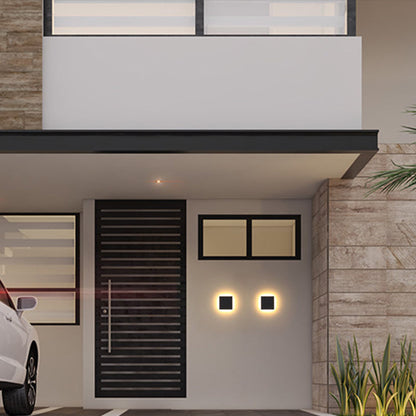 Modern Geometric LED Outdoor Wall Light