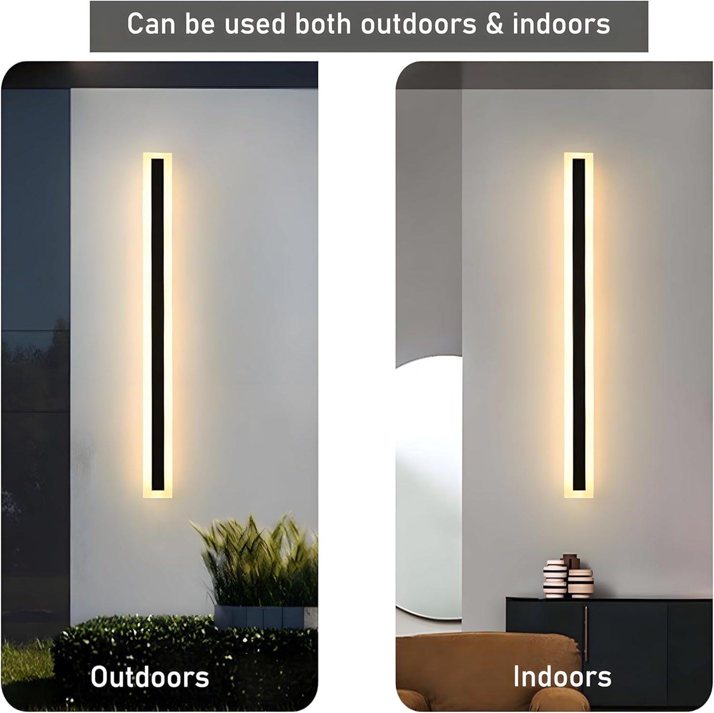 Black Modern LED Outdoor Wall Lamp IP65