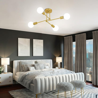 Gold Cluster Iron Ceiling Light