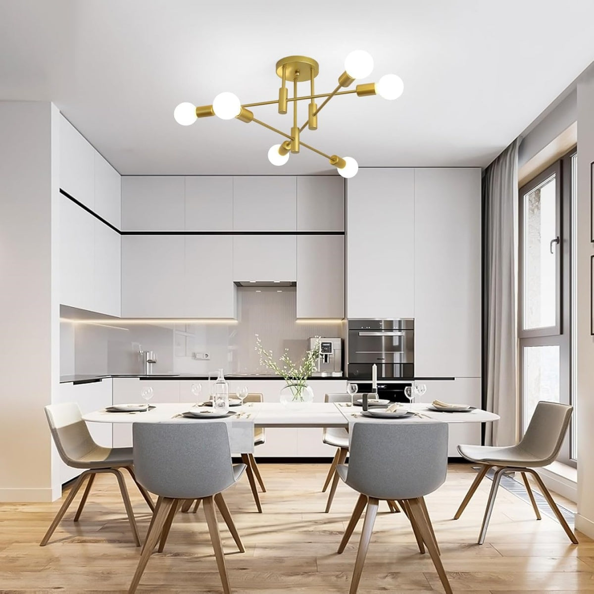 Nordic Black LED Ceiling Light