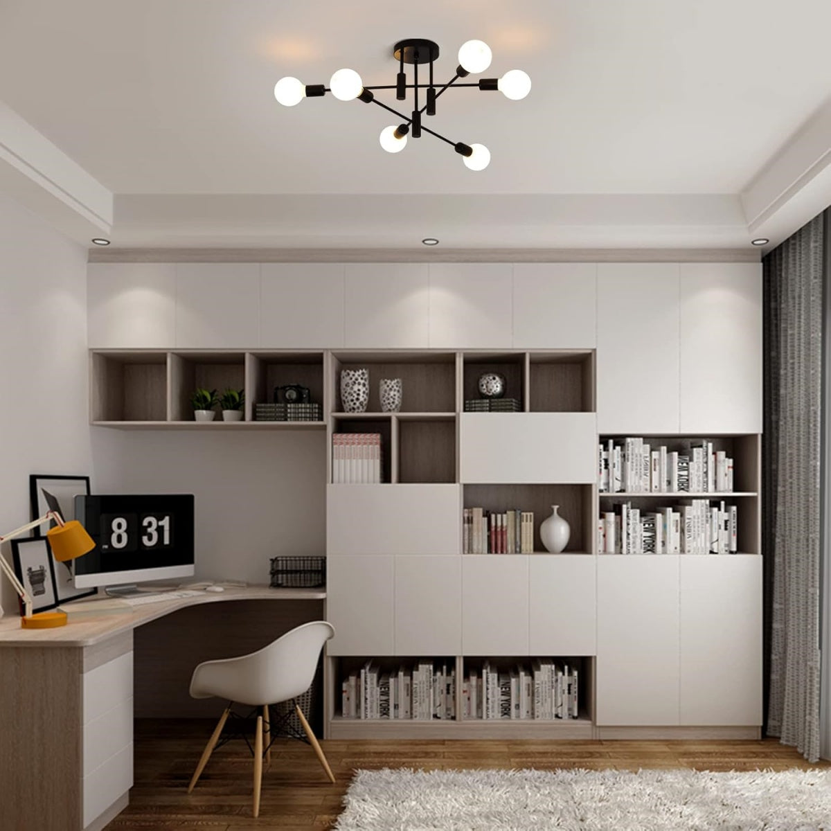 Nordic Black LED Ceiling Light