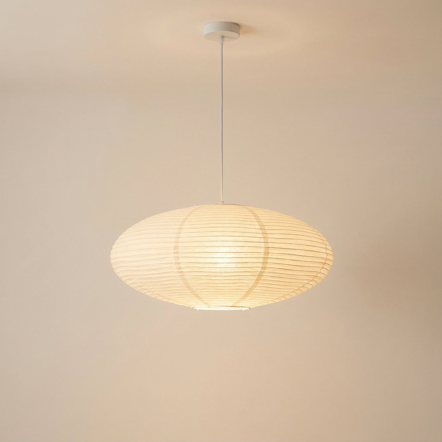 Minimalist paper pendant lamp
