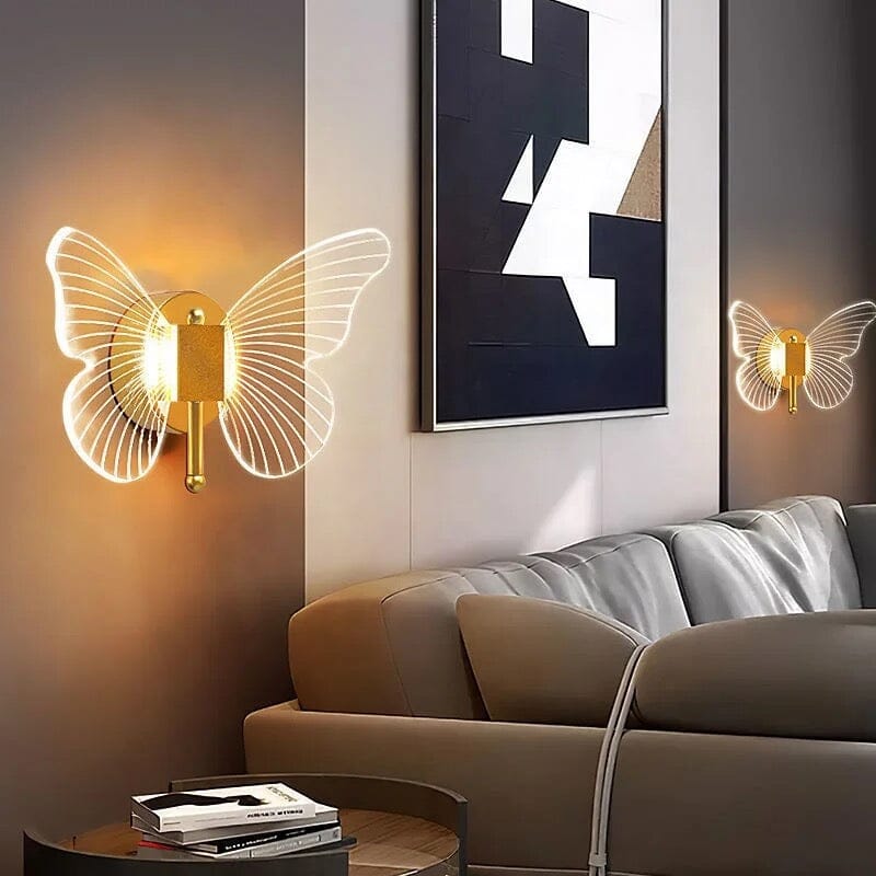 Modern Acrylic Butterfly Sconce