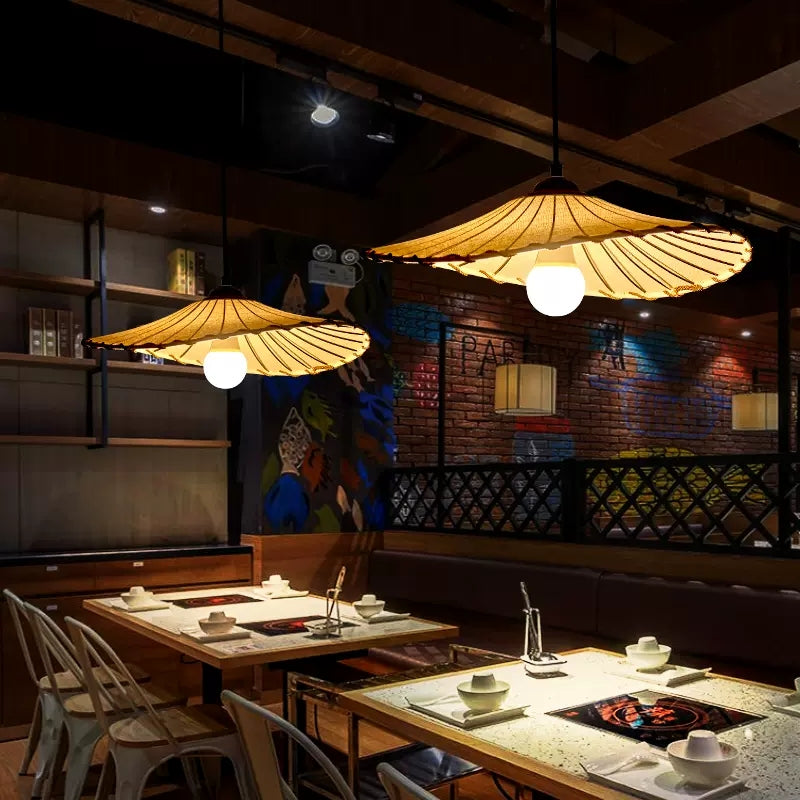 Wabi-Sabi Lotus Pendant Light