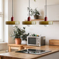 Triple Glass Pendant Light