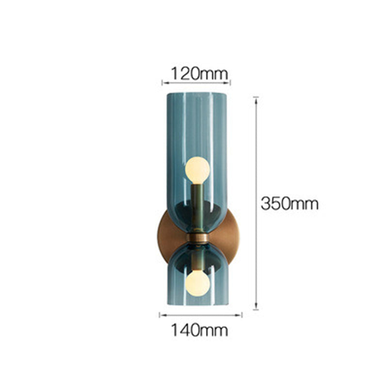Double Glass Globe Wall Light