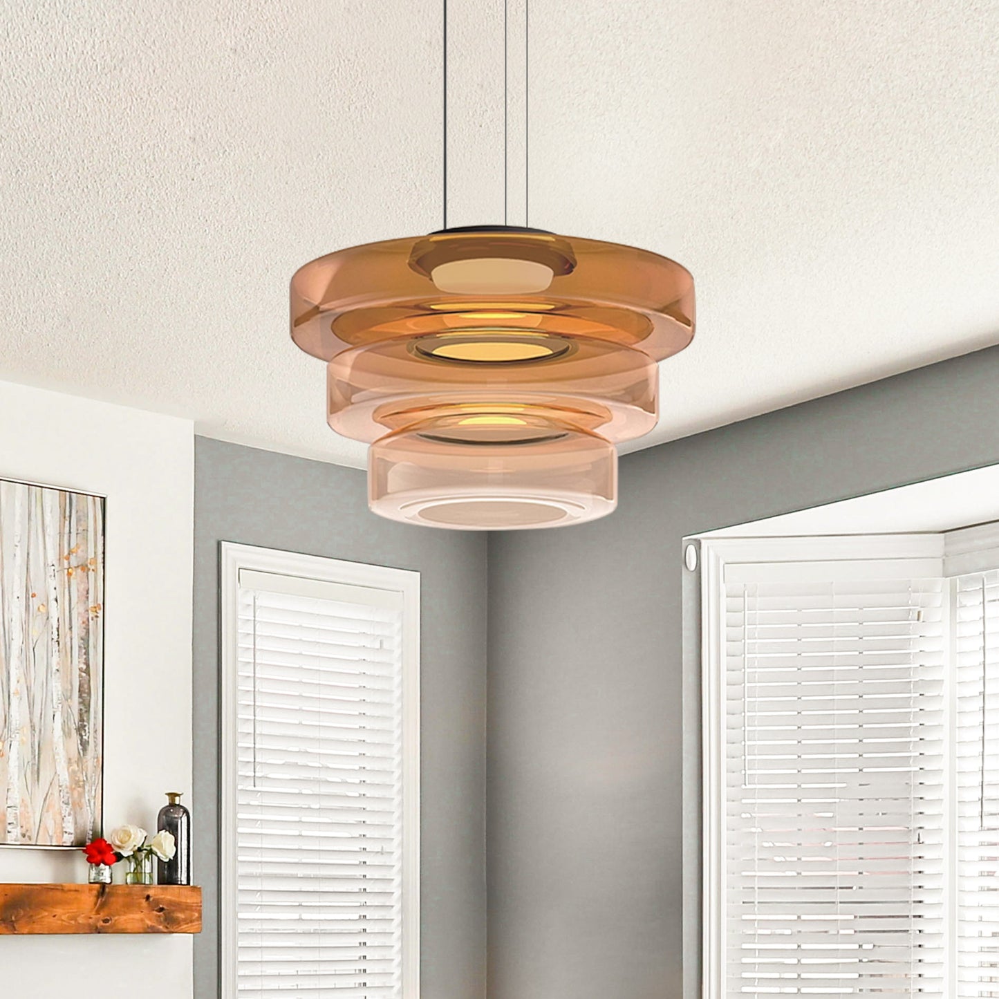 Glass Globe Pendant Light