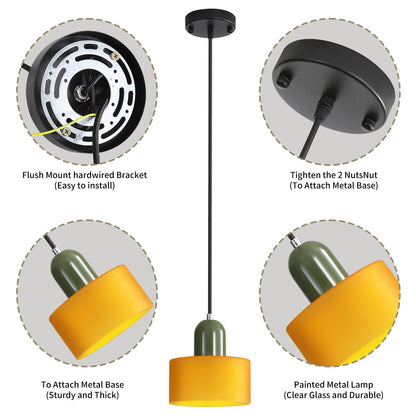 Sleek Glass Pendant Light