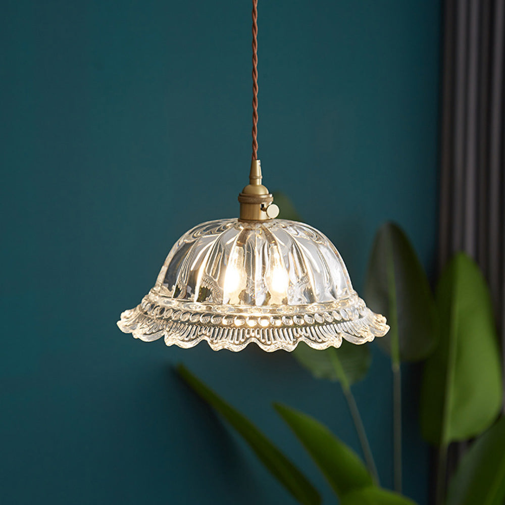 Clear Glass Hanging Lamp for Islands