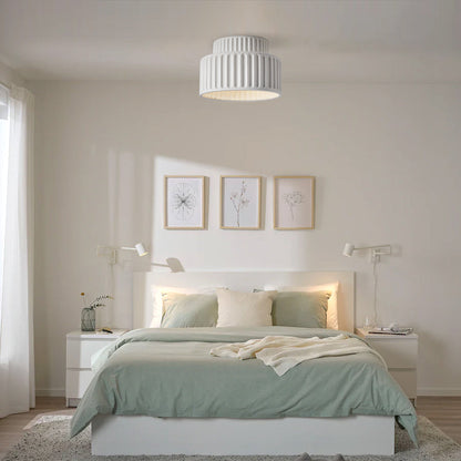 Vintage Fabric Drum Ceiling Lamp