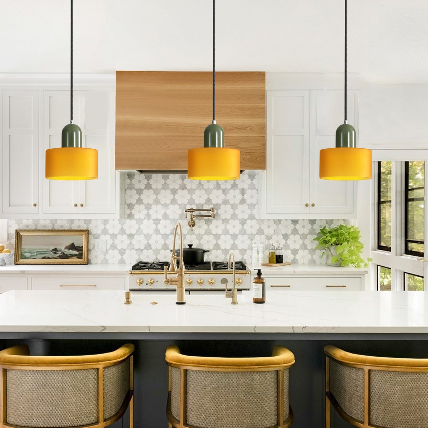 Sleek Glass Pendant Light