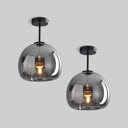 Compact Copper Flush Lights