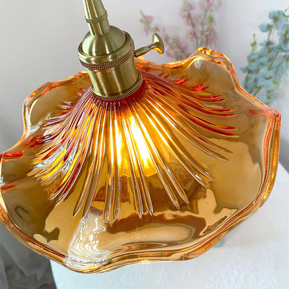 Floral Glass Pendant Lamp