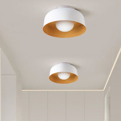 Sleek Metal Dome Light