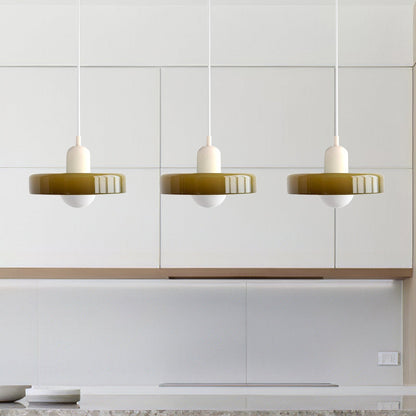 Sleek Glass Dining Lamp