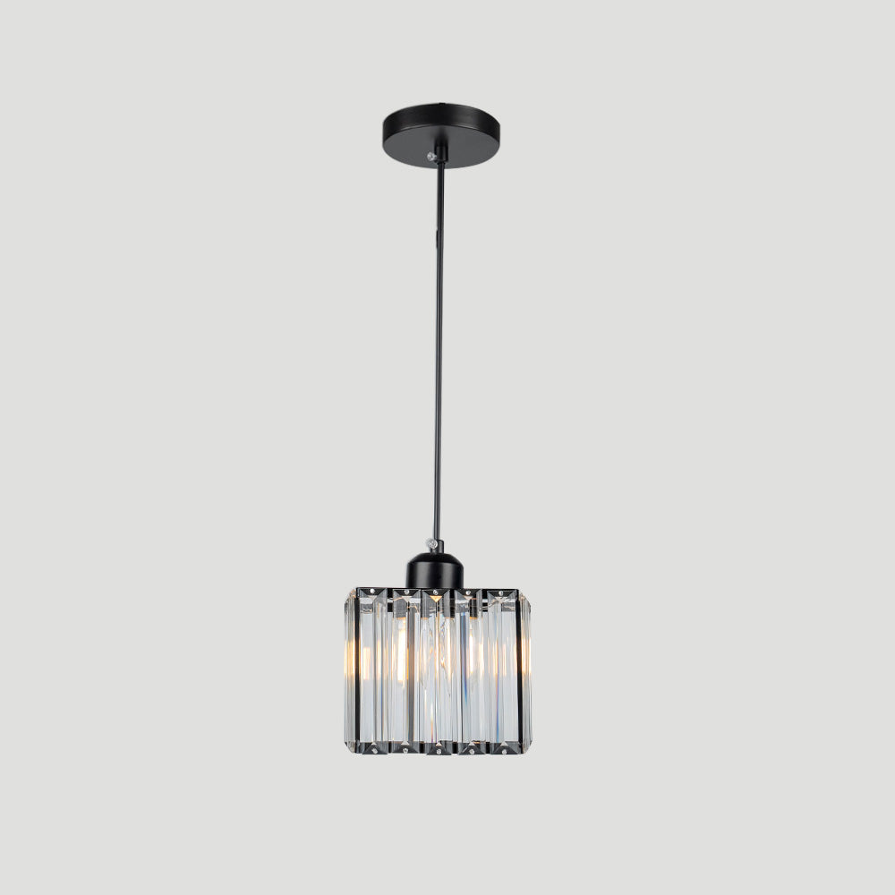 Black Multi-Head Glass Pendant
