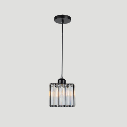 Black Multi-Head Glass Pendant