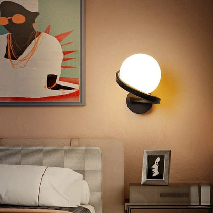 Black & Copper LED Wall Light