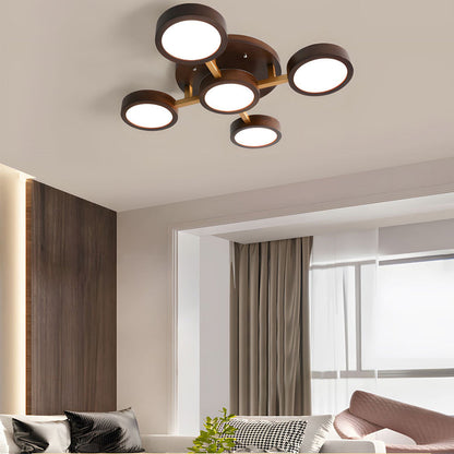Wood Frame LED Ceiling Light