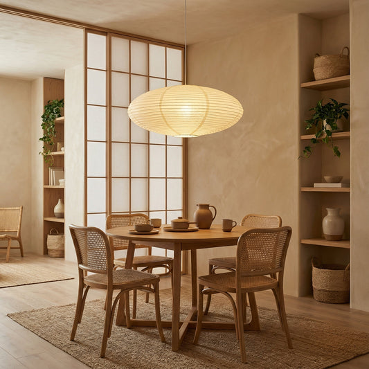 Minimalist paper pendant lamp