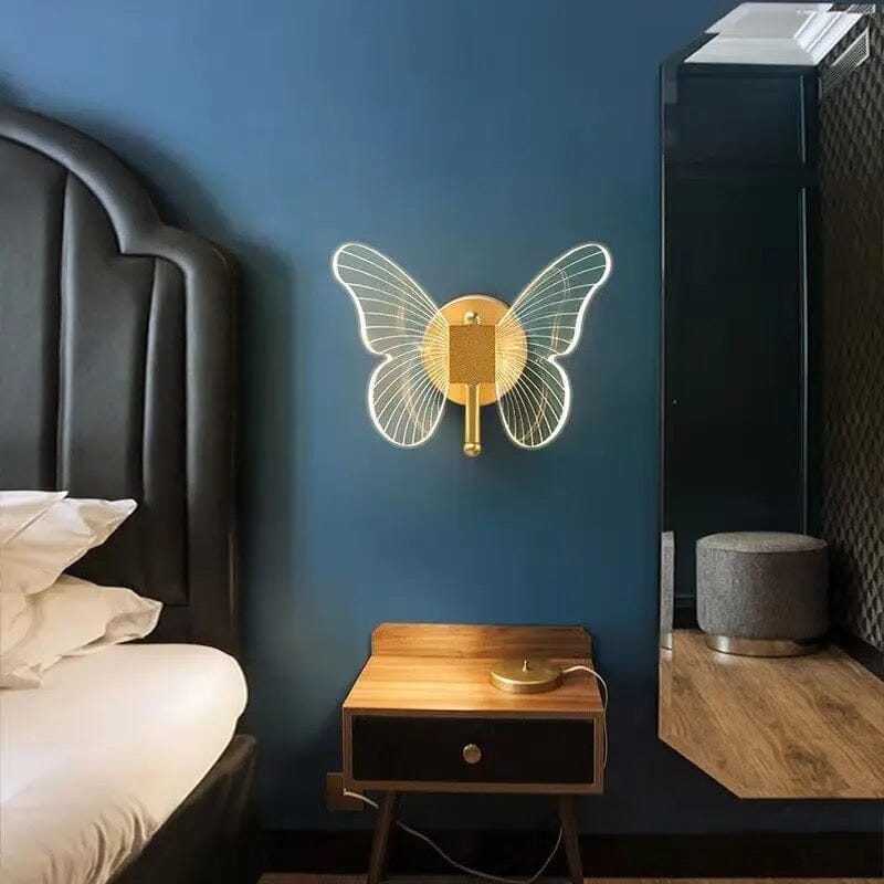 Modern Acrylic Butterfly Sconce