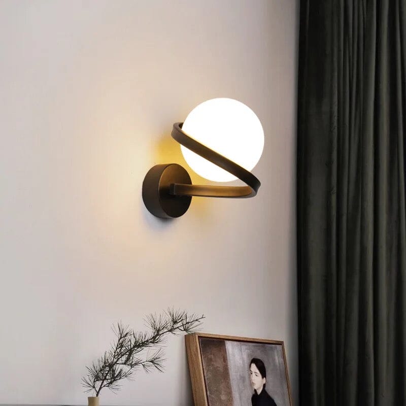 Black & Copper LED Wall Light