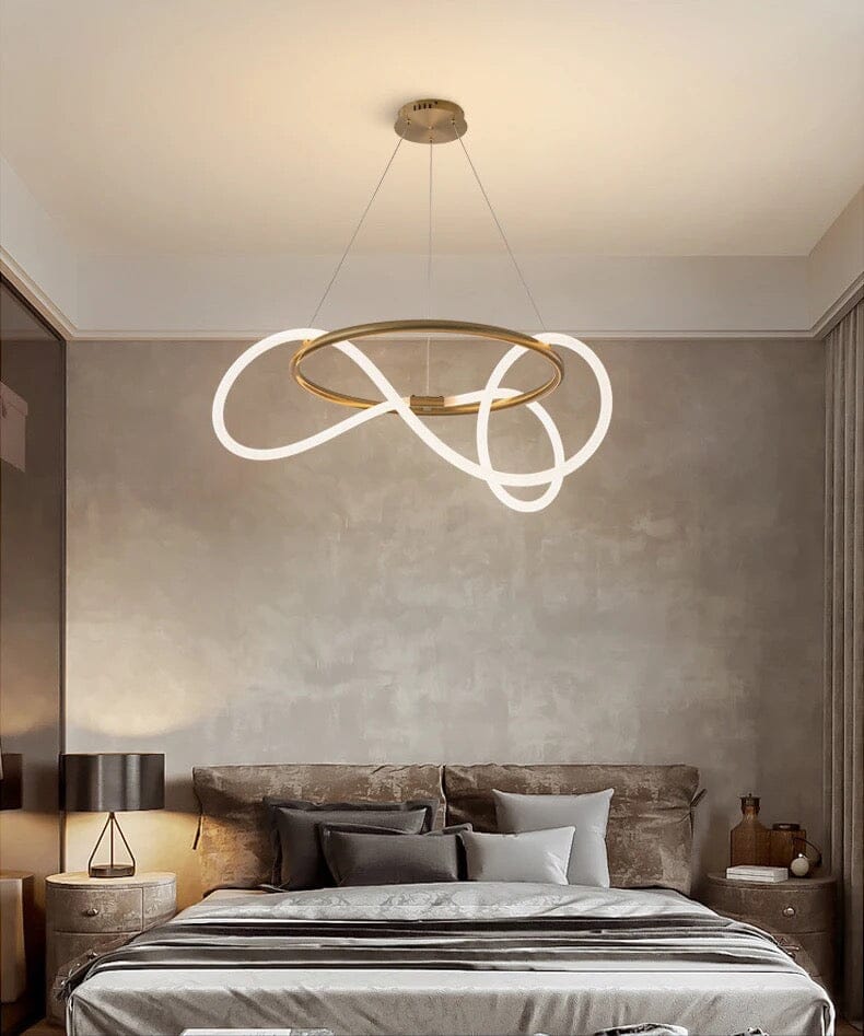 Shiny Gold Ceiling Chandelier