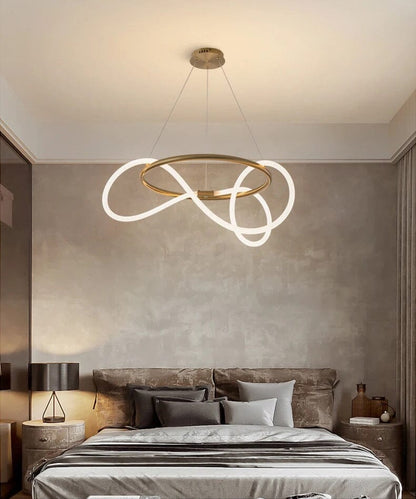 Shiny Gold Ceiling Chandelier