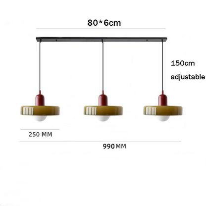 Sleek Glass Dining Lamp