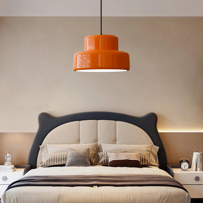 Bauhaus Orange Pendant Light