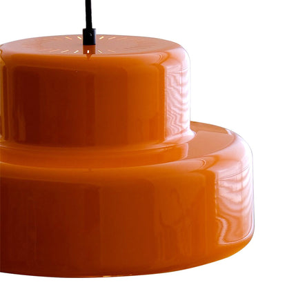 Bauhaus Orange Pendant Light