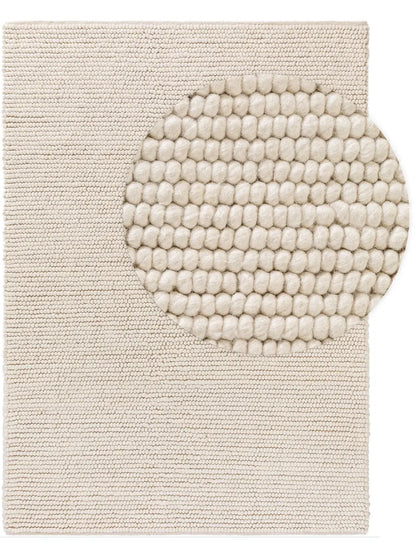 Handwoven wool rug Bubble