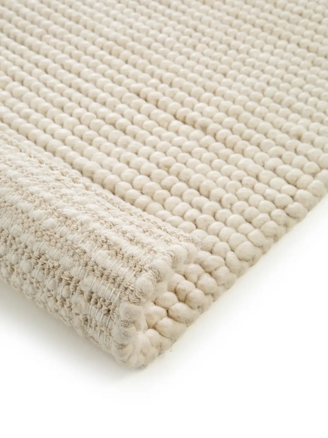 Handwoven wool rug Bubble