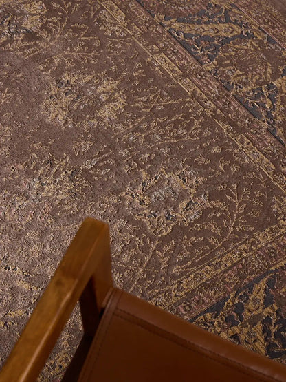 Blue vintage rug living room