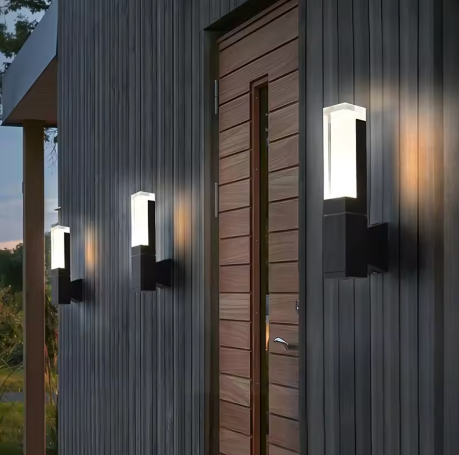 Slim Outdoor Security Wall Light
