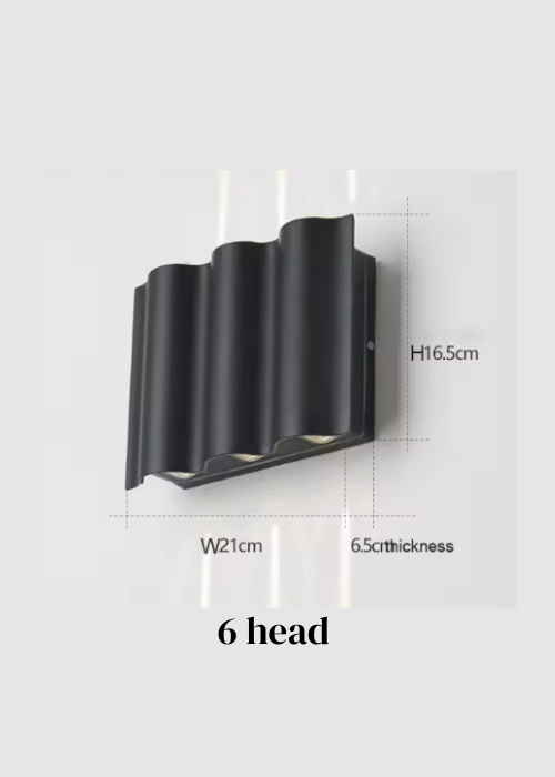 Modern Multi-Head Outdoor Wall Light