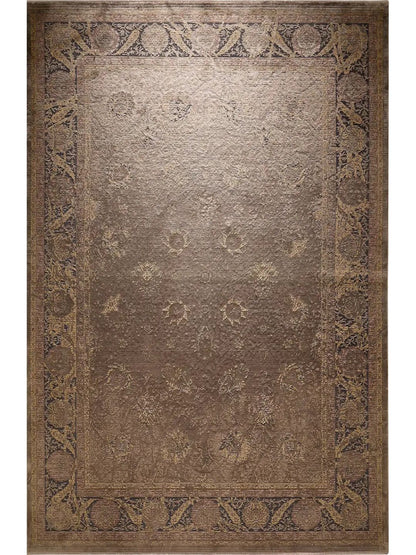 Blue vintage rug living room